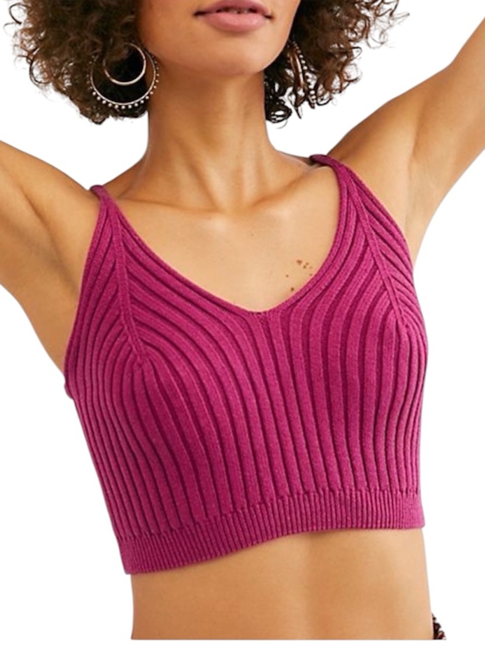 Free People Corset Detail Swit Cami Tank Top